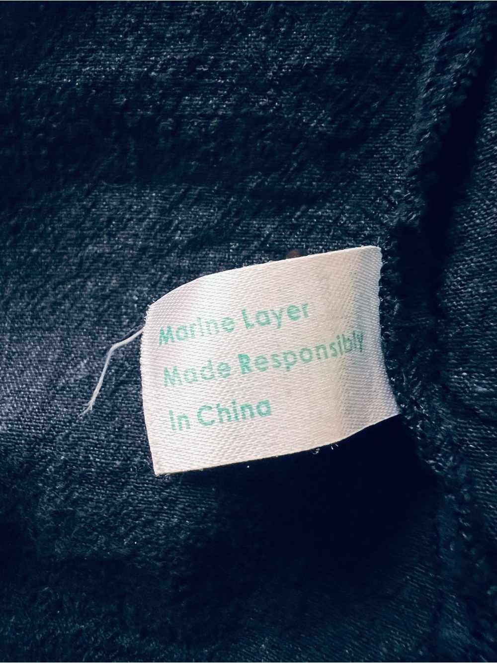 Marine Layer Camila Maxi Dress Medium India Ink Hemp TENCEL Button Front $158 - Picture 15 of 15